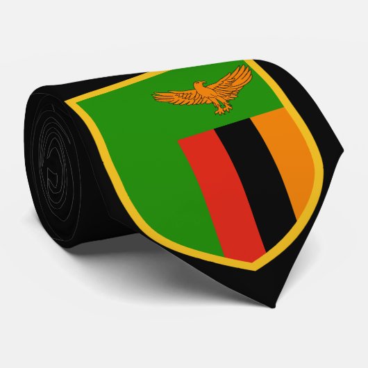 Mooful Zambia Flag Stropdas (Opgerold)
