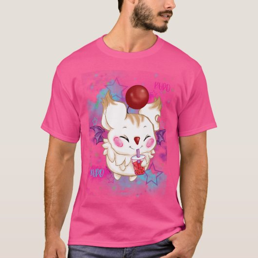 Moogle - Bubble Tea T-shirt (Voorkant)