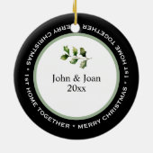 MOOI 1e HUIS SAMEN, GROENE DEUR Keramisch Ornament (Achterkant)