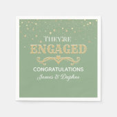 Mooi aangepast verloving servet (Voorkant)