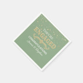 Mooi aangepast verloving servet (Hoek)