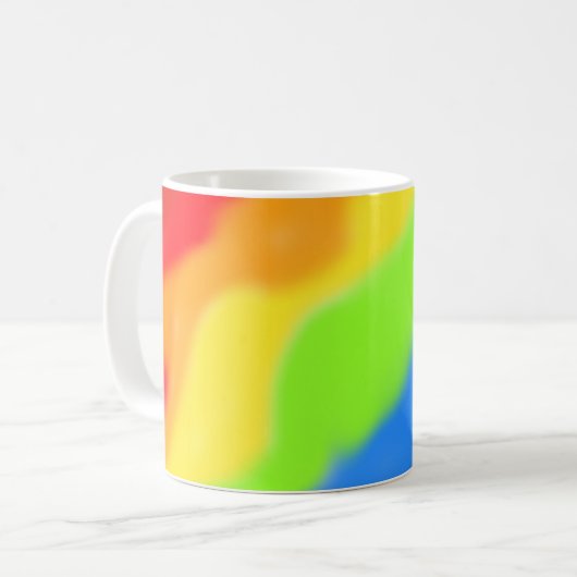 Mooi Abstract regenboogontwerp - Koffiemok (Voorkant links)