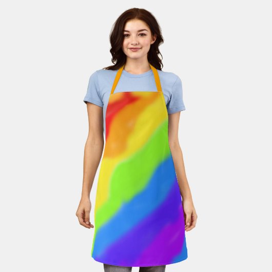 Mooi Abstract regenboogontwerp - Schort (Gedragen)