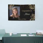 Mooi, Afstuderen, Gouden Glitter, Douanefoto, Spandoek (Beurs)