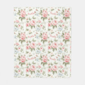 Mooi All Over Pink Rose Naam Deken (Voorkant)
