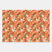 Mooi als een perzik, Peach Fuzz Thema Cadeau Inpakpapier Vel (Voorkant)