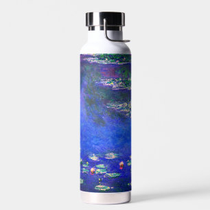 Mooi antieke waterlelies door Claude Monet Waterfles