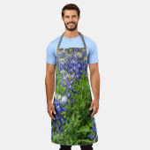 Mooi Apron met Texas Bluebonnets Schort (Gedragen)