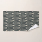 Mooi, art deco, patroon, grijs, beige, 1920,retro, handdoek (Handdoek)