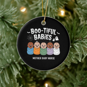 Mooi Babies Moeder Baby Verpleegster Halloween Keramisch Ornament