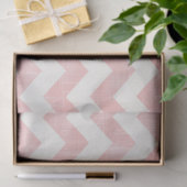 Mooi Baby lichtroze Chevron Zig Zag Pattern Tissuepapier (Geschenk)
