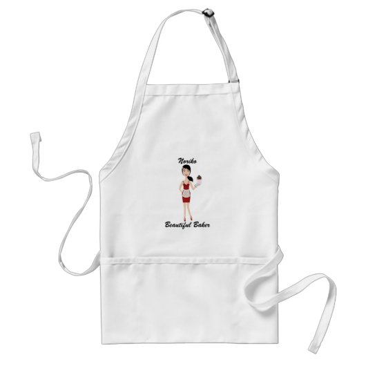 Mooi Baker Apron Asian 2 Standaard Schort (Voorkant)