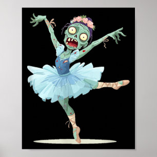 Mooi ballerina-zombiekostuum poster