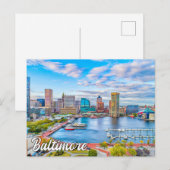 Mooi Baltimore, Maryland, Verenigde Staten Briefkaart (Voorkant / Achterkant)