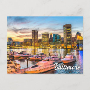 Mooi Baltimore, Maryland, Verenigde Staten Briefkaart