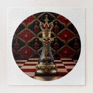Mooi Barok stijl schaakstuk - De Koningin Legpuzzel