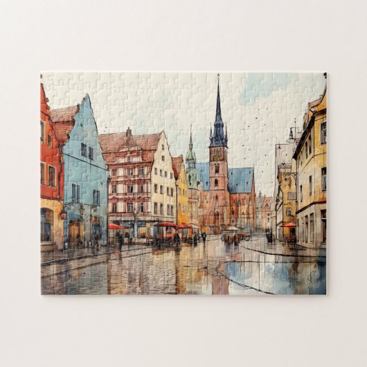 Mooi beschilderd München Legpuzzel (Horizontaal)