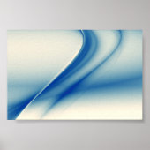 Mooi blauw abstract poster (Voorkant)