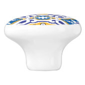 💙 Mooi blauw Azulejos IV Keramische Knop (Zijkant)