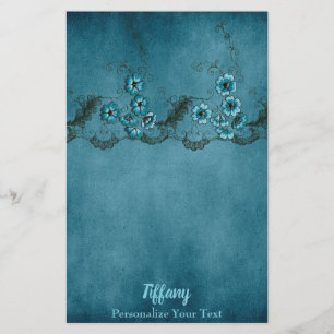 Mooi blauw briefpapier