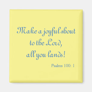 Mooi blauw en geel hoogtepunt magneet