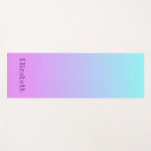Mooi blauw en Lavender Ombre Yogamat (Voorkant (horizontaal))