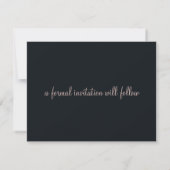 Mooi blauw en roze Save the Date (Achterkant)