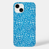 Mooi blauw geometrisch patroon Case-Mate iPhone case (Achterkant)