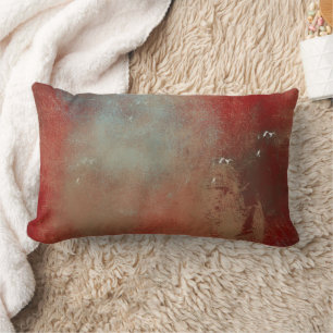 Mooi blauw goudrood gekleurd Lumbar Pillow Kussen
