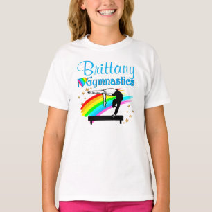 MOOI BLAUW IK HOU VAN GYMNASTIEK T SHIRT
