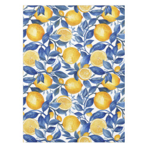 Mooi blauw Italiaans Positano citroen Tafelkleed