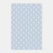 Mooi blauw  Japans ventilatorpatroon Post-it® Notes (Voorkant)