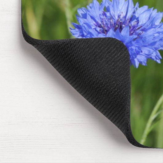 Mooi Blauw Korenbloemen weide bloem ontwerp Muismat (Hoek)