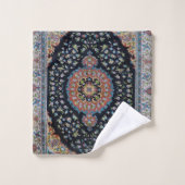 Mooi blauw oosters Antiek Kilim tapijt Bad Handdoek (Wasdoekje)