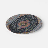 Mooi blauw oosters Antiek Kilim tapijt Papieren Bordje (Gekanteld)