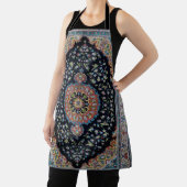 Mooi blauw oosters Antiek Kilim tapijt Schort (Insitu)