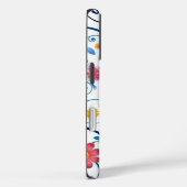 Mooi blauw, roze, gele bloemen illustratie Case-Mate iPhone case (Achterkant / Rechts)