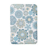 Mooi  blauw ventilatorpatroon Mandala Pattern Badmat (Voorkant Verticaal)