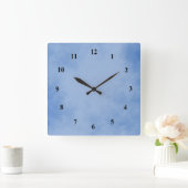 Mooi blauw vierkante klok (Huis)