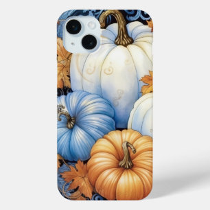 MOOI BLAUWE ORANJE W iPhone 15 MINI HOESJE
