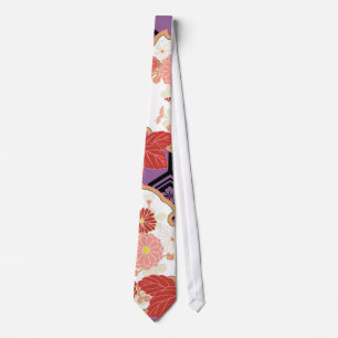 Mooi Bloemen Vintage Japans Patroon Stropdas