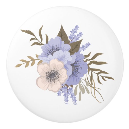 Mooi Bloemenkastje La Trekknop Trekkers Keramische Knop (Voorkant)