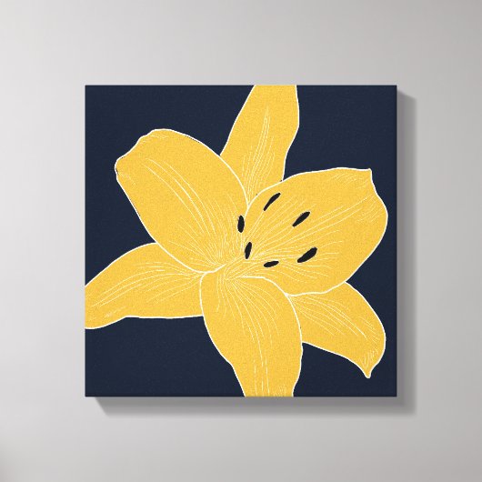 Mooi bloemontwerp Lily No. 1 Canvas Afdruk (Voorkant)