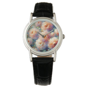 Mooi bloemontwerp voor Natuur liefhebbers Horloge