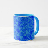 Mooi Blue Honeysuckle Pattern van W. Morris Mok (Voorkant rechts)