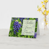 Mooi bluebonnetHallo van Texas! Kaart (Gele Bloem)