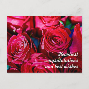 Mooi Boeket Rode Rozen Briefkaart