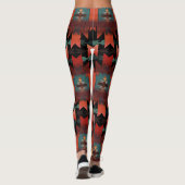 Mooi Boho Southwestern Style Pattern Leggings (Achterkant)