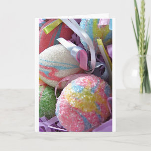 MOOI BOODSCHAP/GLITTEREIEREN VOOR PASEN KAART