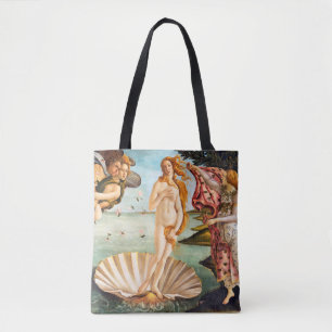 Mooi Botticelli Venus gerestaureerd en verkleurd Tote Bag